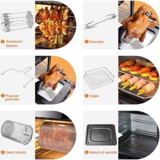 Ψηφιακό Φουρνάκι / Φριτέζα Αέρος-Airfryer 12lt 1800W Μαύρο 02012577... Ψηφιακό Φουρνάκι / Φριτέζα Αέρος-Airfryer 12lt 1800W Μαύρο 02012577...