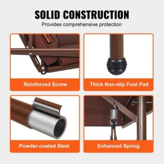 Κούνια Βεράντας 3 Θέσεων VEVOR με Ρυθμιζόμενη Τέντα και Μαξιλάρι, Κ... Κούνια Βεράντας 3 Θέσεων VEVOR με Ρυθμιζόμενη Τέντα και Μαξιλάρι, Κ...