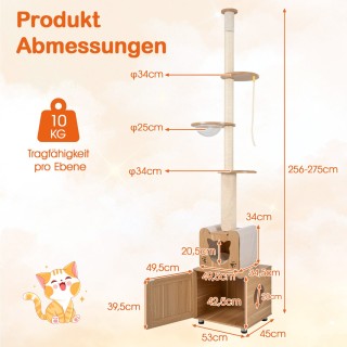 Costway Ονυχοδρόμιο με Κρυφή Τουαλέτα και Σχεδιασμό Space Capsule P...