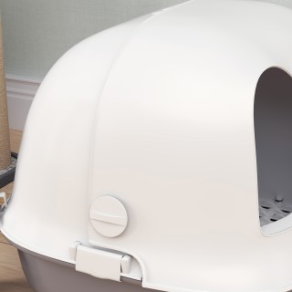 PawHut Κλειστή Λεκάνη Απορριμμάτων για Γάτες με Πόρτα και Φτυάρι, α...