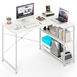 Costway Γραφείο Υπολογιστή Γωνιακού Σχήματος με Ρυθμιζόμενο Ράφι σε... Costway Γραφείο Υπολογιστή Γωνιακού Σχήματος με Ρυθμιζόμενο Ράφι σε...