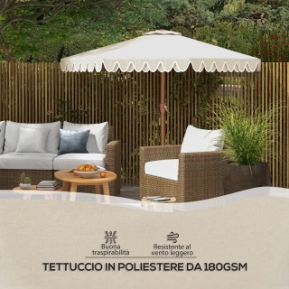 Outsunny Ομπρελόνι Κήπου με Μανιβέλα και Κλίση, Αεραγωγοί και 8 Ακτ... Outsunny Ομπρελόνι Κήπου με Μανιβέλα και Κλίση, Αεραγωγοί και 8 Ακτ...