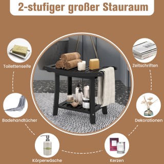 Costway Αδιάβροχο Σκαμπό Ντους με Καμπυλωτό Κάθισμα 60,5 x 34 x 48 ... Costway Αδιάβροχο Σκαμπό Ντους με Καμπυλωτό Κάθισμα 60,5 x 34 x 48 ...