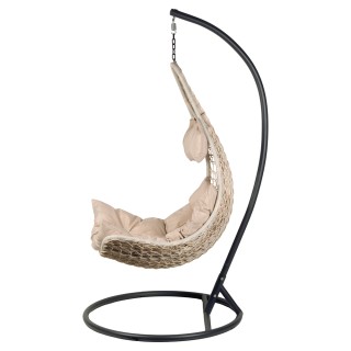 Galileo Κουνιστή καρέκλα Ovetto με καμπύλη δομή από ανθρακούχο χάλυ...