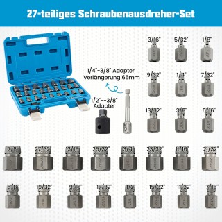 Costway Σετ Εξολκέων Βιδών 27 Τεμαχίων με Θήκη Επαγγελματικό Σετ Αρ... Costway Σετ Εξολκέων Βιδών 27 Τεμαχίων με Θήκη Επαγγελματικό Σετ Αρ...