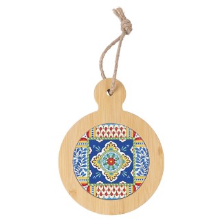 Galileo Σετ 8 τμχ Ξύλινη σανίδα κοπής από μπαμπού και κεραμικό με μ...