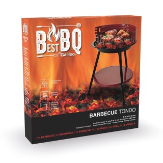 Galileo Ψησταριά μπάρμπεκιου από ανθρακοχάλυβα με αφαιρούμενη χρωμι...