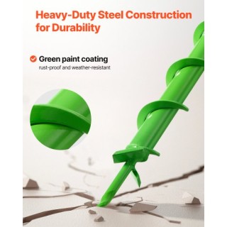 VEVOR Τρυπάνι Auger 1.57 x 31.1 ιντσών για Δημιουργία Τρυπών στη Γη... VEVOR Τρυπάνι Auger 1.57 x 31.1 ιντσών για Δημιουργία Τρυπών στη Γη...