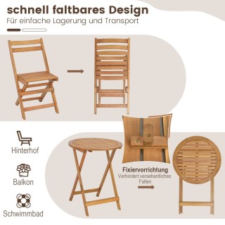 Costway Σετ Μπιστρό Βεράντας από Ακακία - Φυσική Ομορφιά & Ανθεκτι... Costway Σετ Μπιστρό Βεράντας από Ακακία - Φυσική Ομορφιά & Ανθεκτι...