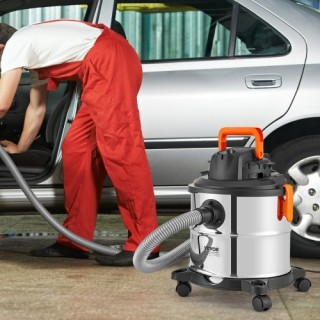 VEVOR Υγρού/Ξηρού Σκούπα 20L 6 HP Ανοξείδωτο Ατσάλι Ασημί SYGSZKXC... VEVOR Υγρού/Ξηρού Σκούπα 20L 6 HP Ανοξείδωτο Ατσάλι Ασημί SYGSZKXC...