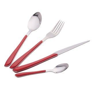 Galileo Σετ 24 μαχαιροπίρουνα από ανοξείδωτο ατσάλι με λαβή χρώματο... Galileo Σετ 24 μαχαιροπίρουνα από ανοξείδωτο ατσάλι με λαβή χρώματο...