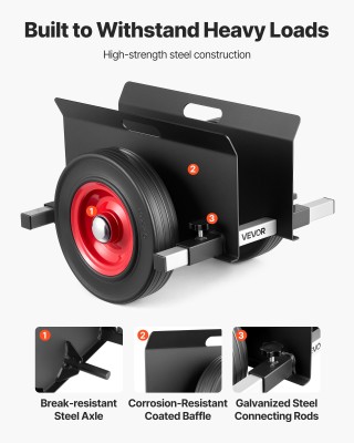 VEVOR Ρυθμιζόμενο Καρότσι  για Πάνελ, 453.6 kg Φορτίο, Μαύρο BLTCHJ...