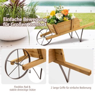 Costway  Καρότσι Λουλουδιών για Εσωτερικό και Εξωτερικό Χώρο 69,5 x...