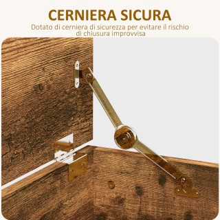 HOMCOM  Πάγκος Αποθήκευσης Χωρητικότητας 60 κιλών για Υπνοδωμάτιο κ...