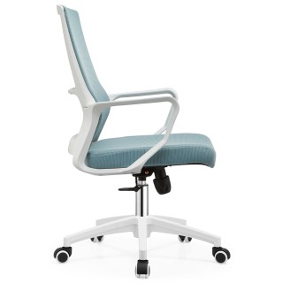 Shally Dogan  Μπλε Καρέκλα Γραφείου με Λευκή Δομή Πολυθρόνα για Γρα...