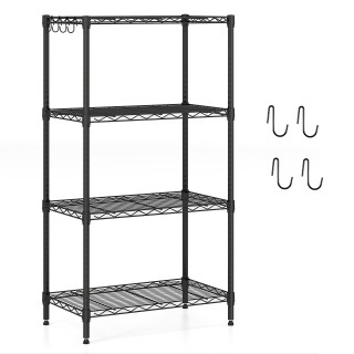 Costway Ρυθμιζόμενη και Πολλαπλών Χρήσεων Μεταλλική Ραφιέρα Βαρέως ...