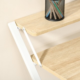 HOMCOM Πτυσσόμενο γραφείο εξοικονόμησης χώρου με ράφι, 81,5x70x84 c... HOMCOM Πτυσσόμενο γραφείο εξοικονόμησης χώρου με ράφι, 81,5x70x84 c...