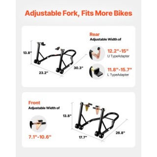 VEVOR Μοτοσικλέτας Μπροστινή & Πίσω Ανύψωση 1100 lbs Paddock Swinga... VEVOR Μοτοσικλέτας Μπροστινή & Πίσω Ανύψωση 1100 lbs Paddock Swinga...