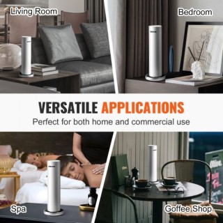 VEVOR Μηχανή Αρωμάτων 120ml Bluetooth Ψυχρού Αέρα 1000τ.φ. Χωρίς Νε...