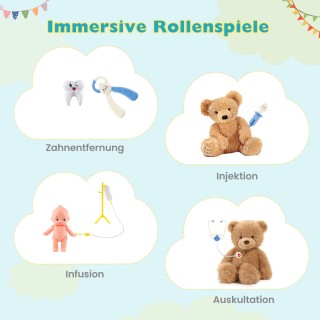 Costway Παιδικό Ιατρικό Σετ Παιχνιδιού με 27 Αξεσουάρ - Ιατρικό Κέν... Costway Παιδικό Ιατρικό Σετ Παιχνιδιού με 27 Αξεσουάρ - Ιατρικό Κέν...