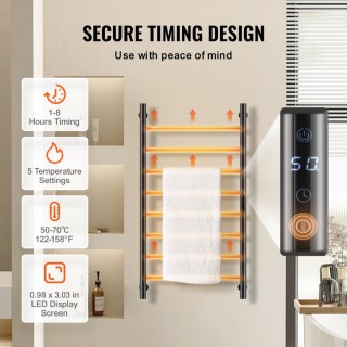 Ηλεκτρική Πετσετοκρεμάστρα Μπάνιου VEVOR 212 Watt JRMJJBGS8GHSZVM... Ηλεκτρική Πετσετοκρεμάστρα Μπάνιου VEVOR 212 Watt JRMJJBGS8GHSZVM...