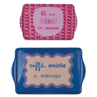 Villa dEste Home Σετ 2 Δίσκοι από Μελαμίνη More Amor 2188683