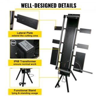 Μηχανή Κοπής Φελιζόλ VEVOR 42cm, Κόφτης Αφρού 115cm, Θερμαινόμενο Σ... Μηχανή Κοπής Φελιζόλ VEVOR 42cm, Κόφτης Αφρού 115cm, Θερμαινόμενο Σ...