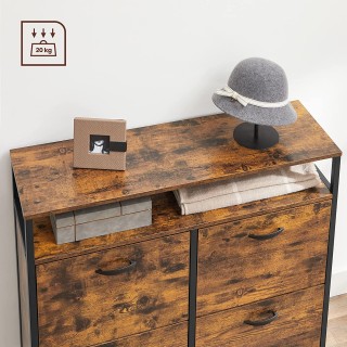 VASAGLE Ντουλάπι Παπουτσιών σε Vintage Καφέ/Μαύρο, 98.3 x 30 x 95 ε... VASAGLE Ντουλάπι Παπουτσιών σε Vintage Καφέ/Μαύρο, 98.3 x 30 x 95 ε...