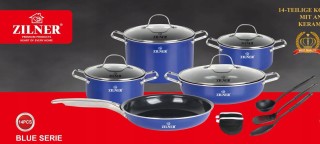 Σετ Μαγειρικά Σκεύη 14 τεμάχια Μπλε ZL-8136 ZILNER Σετ Μαγειρικά Σκεύη 14 τεμάχια Μπλε ZL-8136 ZILNER