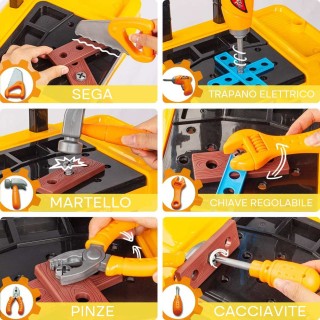 BAKAJI Παιδικό Παιχνίδι Εργαλειοθήκη DIY Μετατρέψιμο σε Φορητή Βαλ... BAKAJI Παιδικό Παιχνίδι Εργαλειοθήκη DIY Μετατρέψιμο σε Φορητή Βαλ...