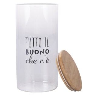 Galileo Δοχείο 1,5 Λ από βοριοπυριτικό γυαλί με καπάκι από μπαμπού ... Galileo Δοχείο 1,5 Λ από βοριοπυριτικό γυαλί με καπάκι από μπαμπού ...