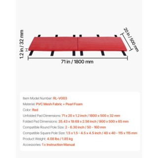 VEVOR Μαξιλάρι Μπασκέτας 180cm Ανθεκτικό για Στρογγυλό ή Τετράγωνο ... VEVOR Μαξιλάρι Μπασκέτας 180cm Ανθεκτικό για Στρογγυλό ή Τετράγωνο ...