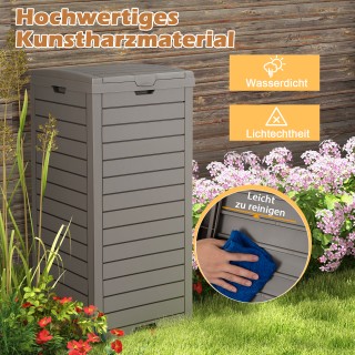 Costway Σετ 2 Καφέ Κάδοι 118 Λ με Καπάκι & Αποσπώμενη Λεκάνη Υγρού... Costway Σετ 2 Καφέ Κάδοι 118 Λ με Καπάκι & Αποσπώμενη Λεκάνη Υγρού...