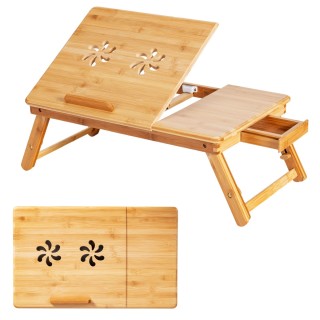 Costway Φυσικό τραπέζι φορητού υπολογιστή από μπαμπού με ρυθμιζόμεν... Costway Φυσικό τραπέζι φορητού υπολογιστή από μπαμπού με ρυθμιζόμεν...