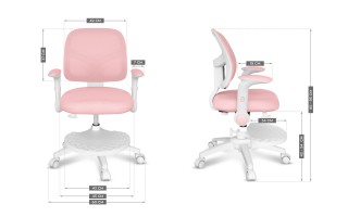 MarkAdler Παιδική Περιστρεφόμενη Καρέκλα Junior 5.0 Ροζ  5903796014129