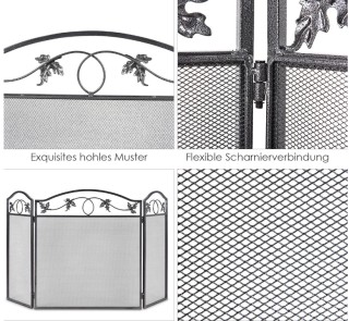 Πτυσσόμενο Προστατευτικό Τζακιού με 3 Πάνελ για Μωρά & Κατοικίδια H... Πτυσσόμενο Προστατευτικό Τζακιού με 3 Πάνελ για Μωρά & Κατοικίδια H...