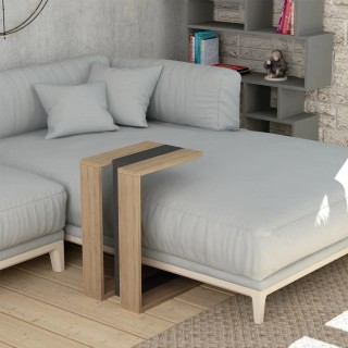 BAKAJI Τραπεζάκι Καφέ Πλαϊνό Καναπέ Ξύλινο MDF Δρυς 57x40x30εκ 0281...