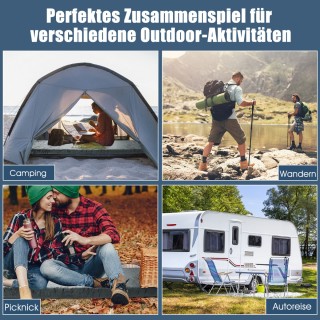 Costway Άνετο και Πρακτικό Στρώμα Κάμπινγκ με Memory Foam και Αδιά... Costway Άνετο και Πρακτικό Στρώμα Κάμπινγκ με Memory Foam και Αδιά...