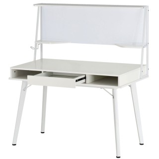 BAKAJI  Γραφείο με Μαγνητικό Πίνακα Συρτάρι Τραπέζι Υπολογιστή Ξύλο...