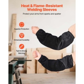 VEVOR Ανθεκτικά Μανίκια Συγκόλλησης από Δέρμα Βοοειδούς & Βαμβάκι F...