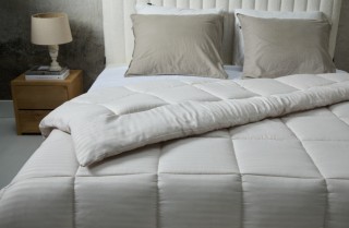 Μονό Πάπλωμα 140 x 200 cm Ριγέ - Κρεμ 8720604888584 SleepMed Μονό Πάπλωμα 140 x 200 cm Ριγέ - Κρεμ 8720604888584 SleepMed