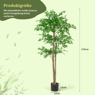 Costway 150 εκ. Τεχνητό Φυτό Μπαμπού με Γλάστρα HZ10184 Costway 150 εκ. Τεχνητό Φυτό Μπαμπού με Γλάστρα HZ10184