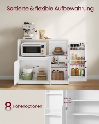 VASAGLE Ντουλάπι Κουζίνας Custos Collection με Πάγκο, Ράφι για Φούρ...