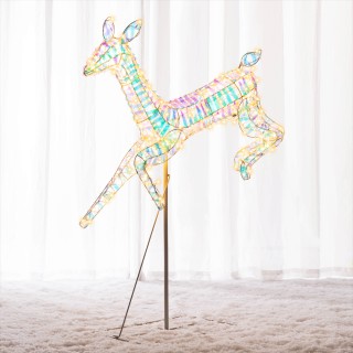 BAKAJI  Φωτεινό Χριστουγεννιάτικο Διακοσμητικό Εξωτερικού Χώρου Ελά...