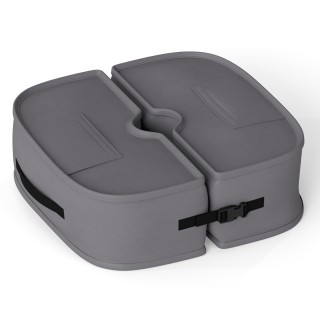 Costway Βάση Ομπρέλας 40 kg Γεμιζόμενη με Άμμο, Φορητή, Γκρι, 16 x ...