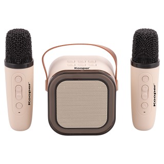 Galileo Φορητό Mini Καραόκε Ηχείο RGB με 2 Ασύρματα Μικρόφωνα Koope...