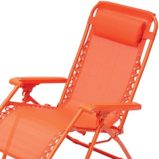 BAKAJI Πτυσσόμενη Καρέκλα Μηδενικής Βαρύτητας με Διαπνέον Ύφασμα Ξα...