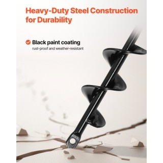 VEVOR Σπειροειδής Γεωτρύπανος 1.57 x 8.67 ιν. για Φύτευση και Τρύπη... VEVOR Σπειροειδής Γεωτρύπανος 1.57 x 8.67 ιν. για Φύτευση και Τρύπη...