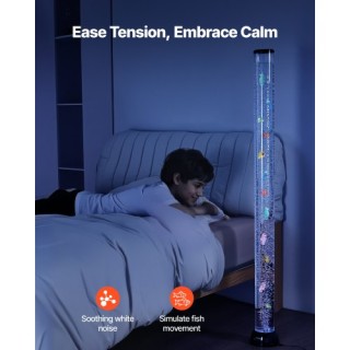 VEVOR Ηρεμιστική Λάμπα Φυσαλίδων - 5 Πόδια, 16 Χρώματα για Αισθητηρ... VEVOR Ηρεμιστική Λάμπα Φυσαλίδων - 5 Πόδια, 16 Χρώματα για Αισθητηρ...