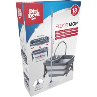 Dirt Devil Σετ Σφουγγαρίστρας με Κουβά και Στίφτη, Πτυσσόμενος 18 Λ...